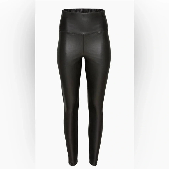! Wilfred Free by Aritzia Womens Daria High Waisted Vegan Leather Leggings… - Picture 1 of 7